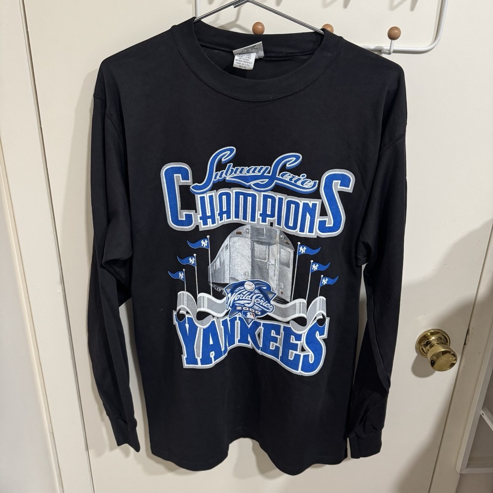 New York Yankees Subway Series Champions 2000 World Series Long Sleeve Shirt M